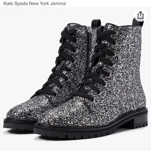 Kate Spade Jemma Boots - Black Silver